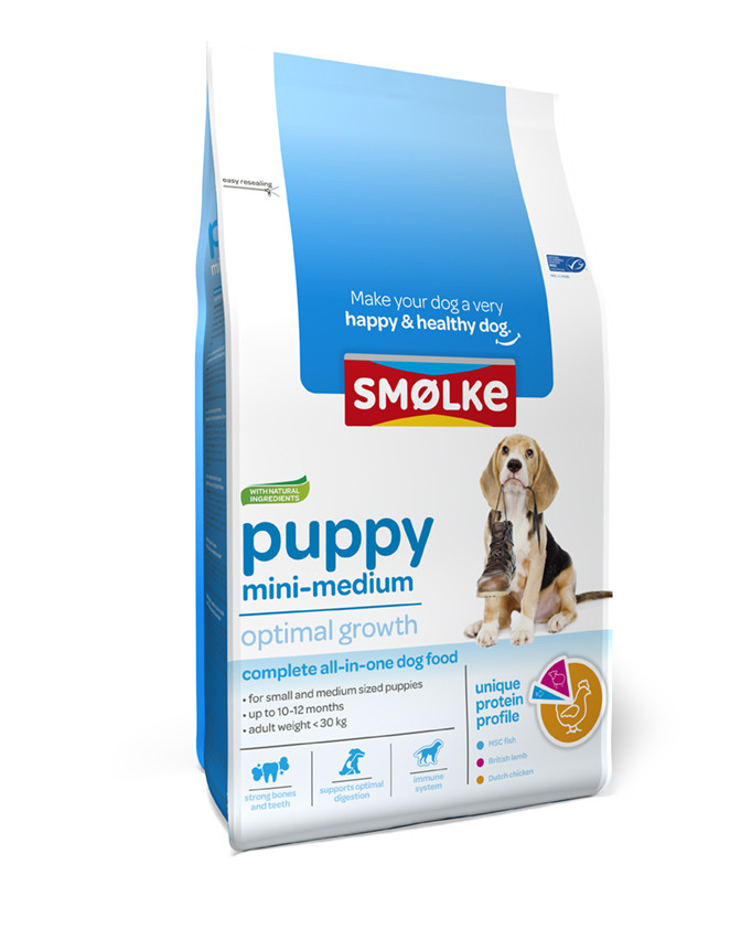 Smølke hondenvoer Puppy Mini-Medium <br>12 kg